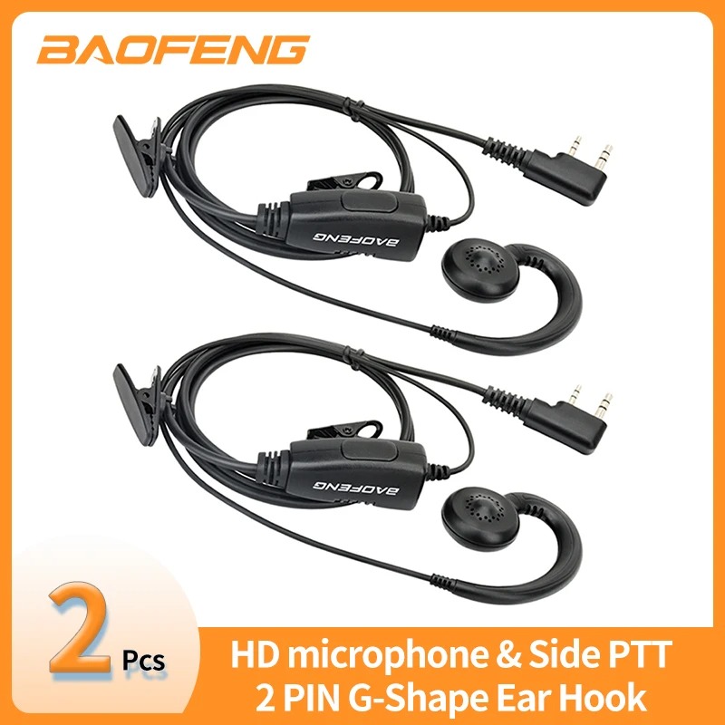 Headphone Parts - BAOFENG 2 Pin g-shape Ear Hook
