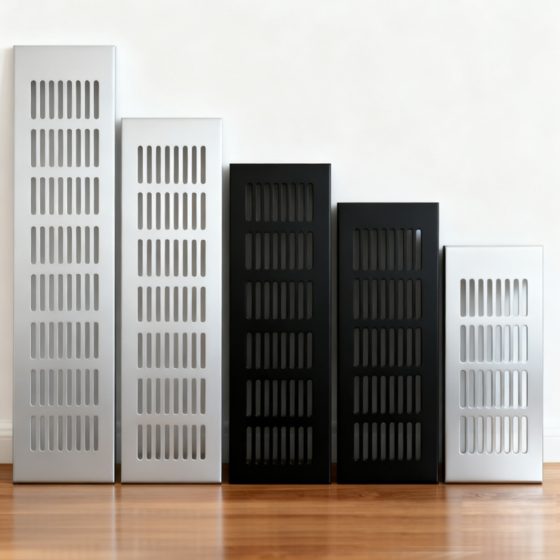 Ventilation Grille Aluminum - Lubang Lebar 50/80Mm Lembar Berlubang Ventilasi