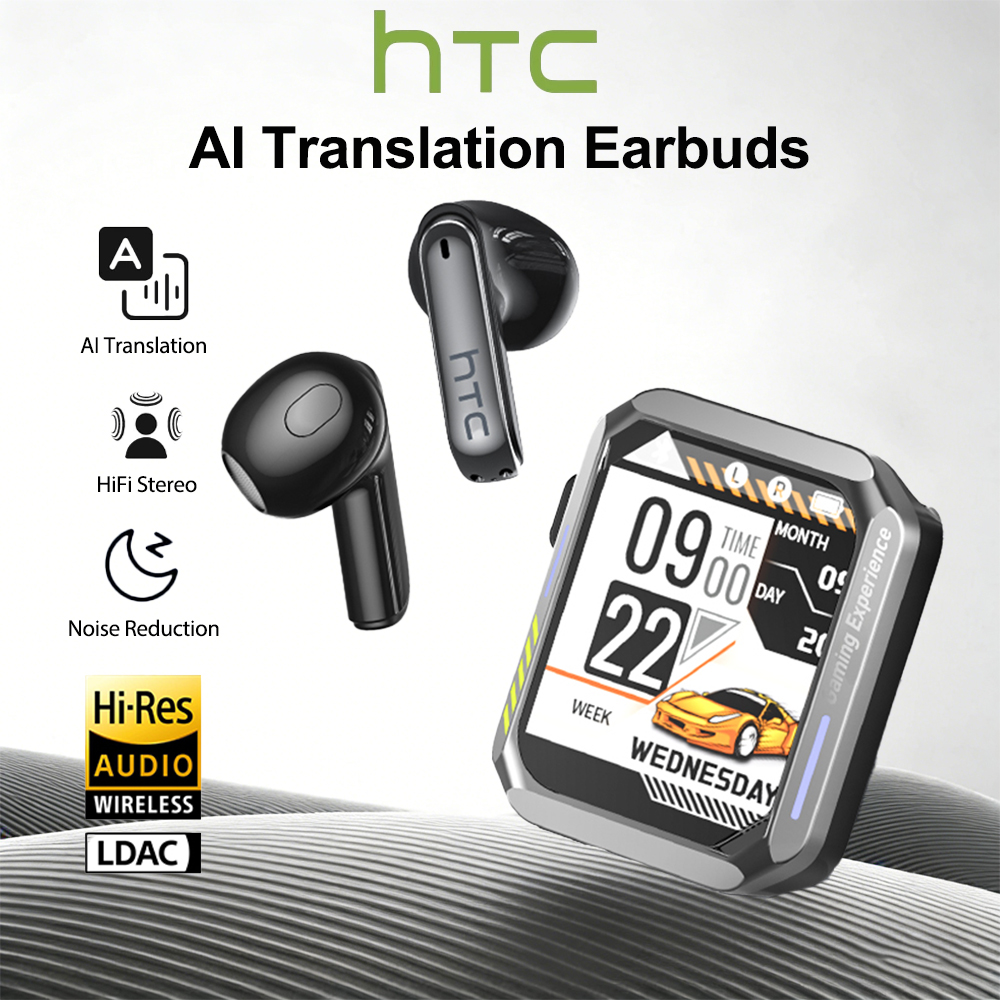 Woofer - Headset Bluetooth Gaming HTC dengan Mikrofon,