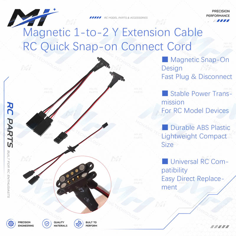 Rca Cable - Kabel Ekstensi Magnetik 1-ke-2 Y dengan