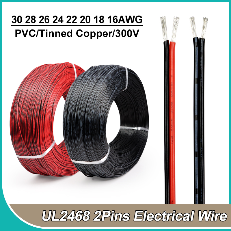 2 ~ 50M 2Pin Kabel Listrik 30  - Audio Jumper Wire ulasan dan harga