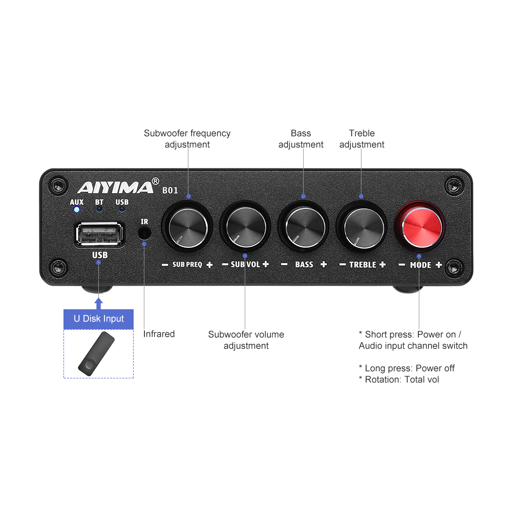 AIYIMA B01 Penguat Daya Blueto - Es9018 Dac ulasan dan harga