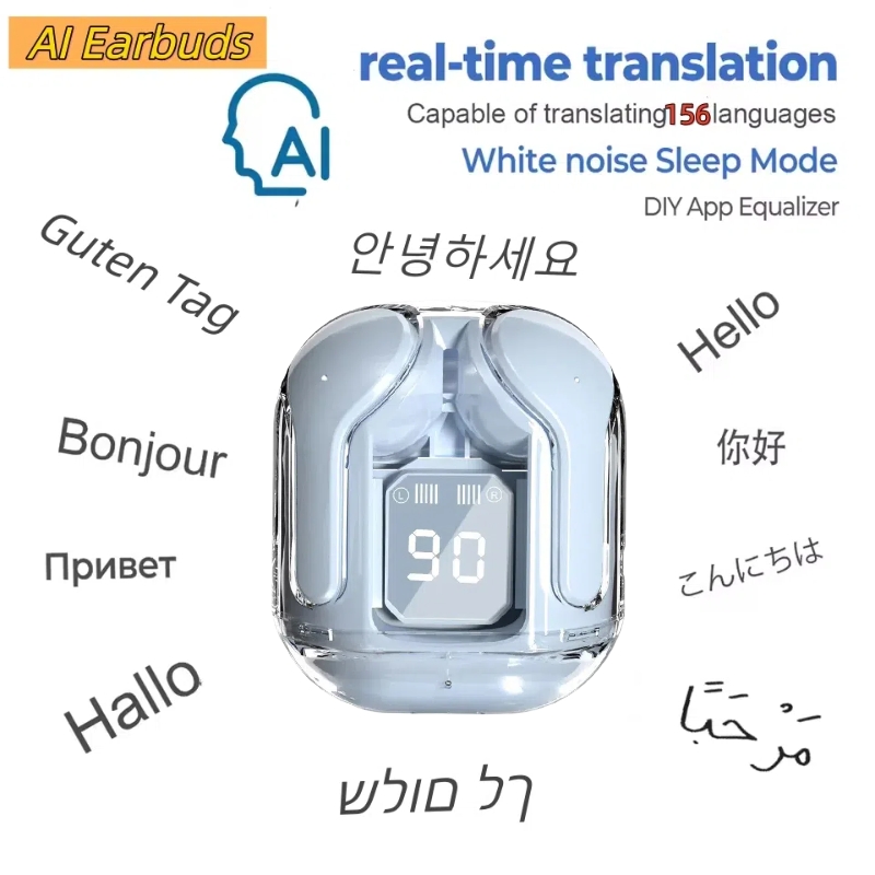 Earphone Bluetooth AI Translat - Full Range Speaker ulasan dan harga
