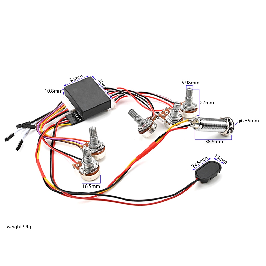 Pra-kabel 3 Band aktif Bass si - Passive Preamp ulasan dan harga