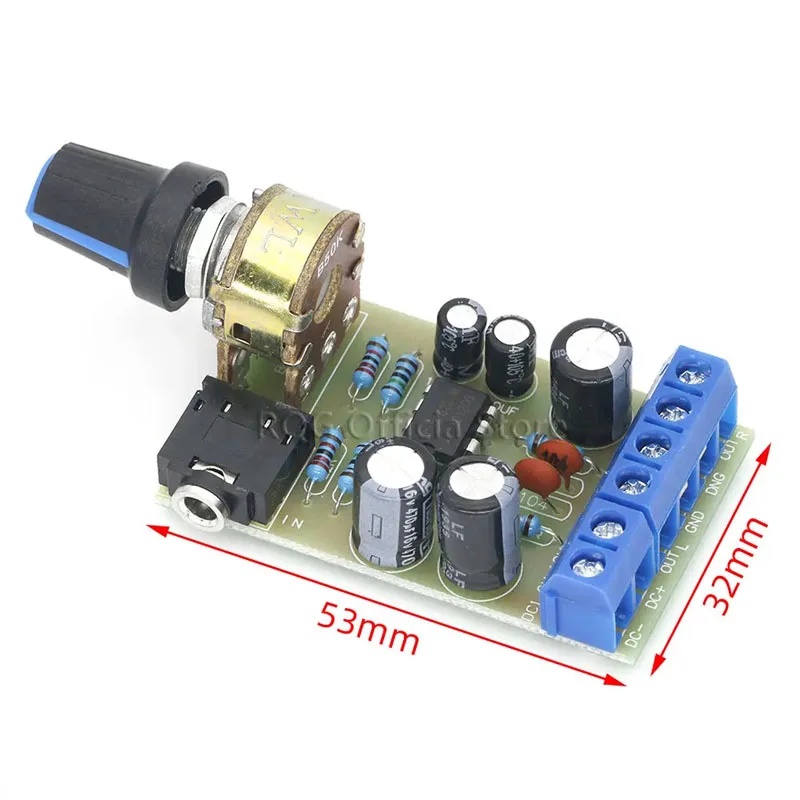 TDA2822 TDA2822M Papan Amplifi - Audio Amplifier Board ulasan dan harga