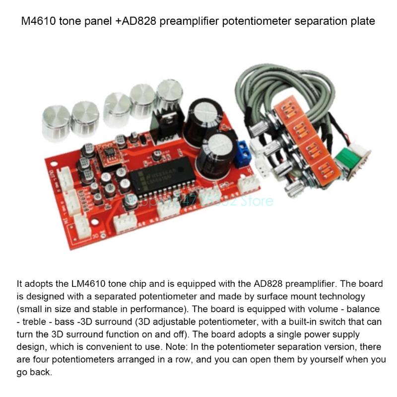 LM4610 Papan Suara Preamp Nada - Volume Control Board ulasan dan harga
