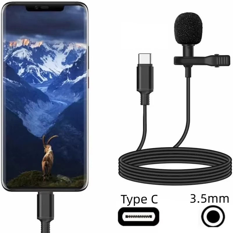 1-5pcs Mikrofon Lavalier Mini  - Microphone Capsule ulasan dan harga