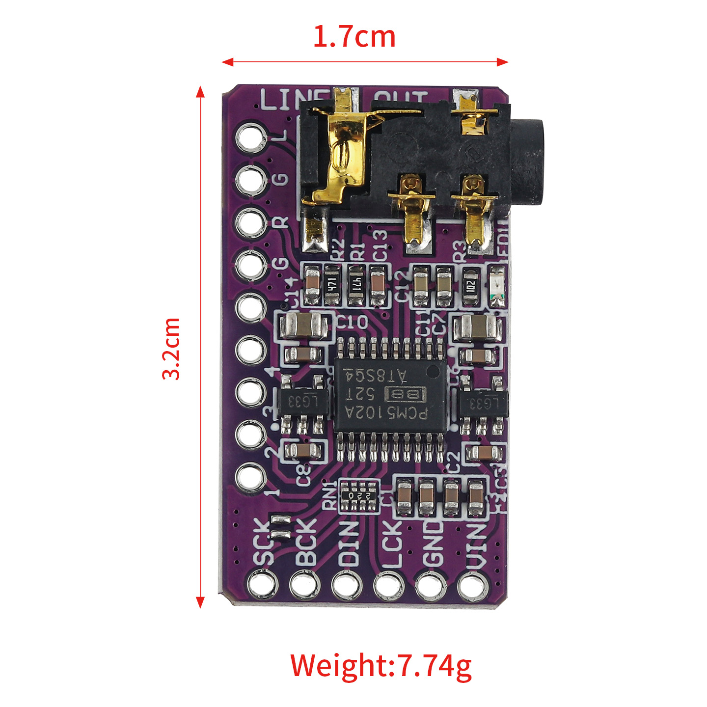 Antarmuka XCW I2S PCM5102A Dek - Pcm5102 ulasan dan harga