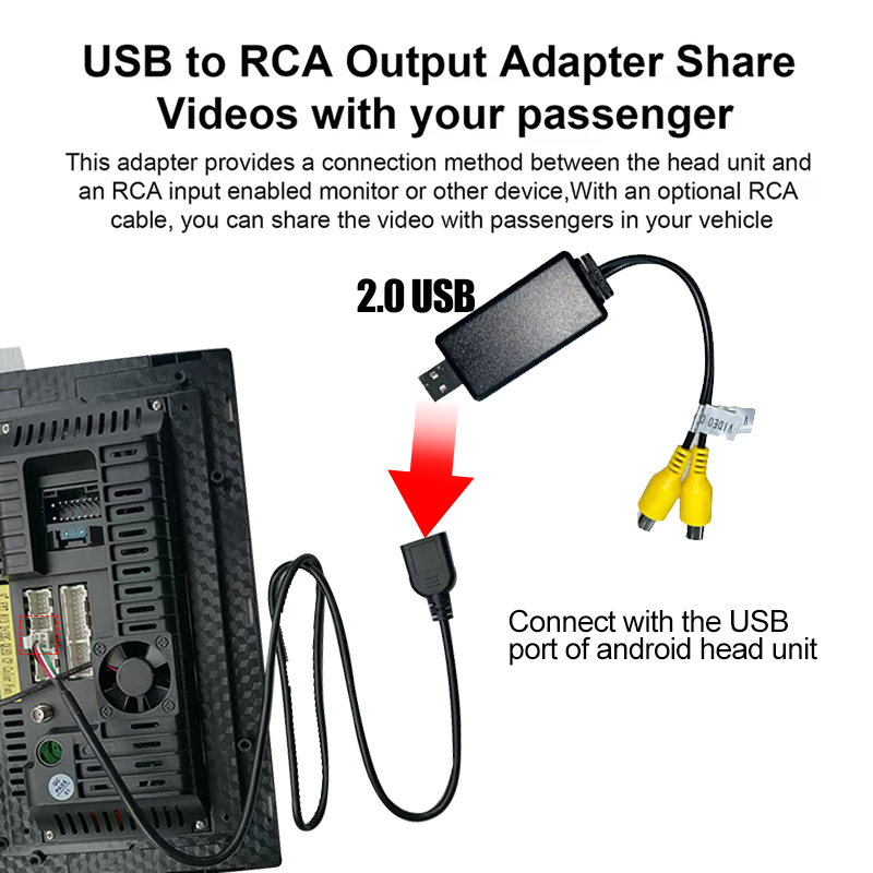 Kabel Kenvox Android Usb Video - Audio Cable Rca ulasan dan harga