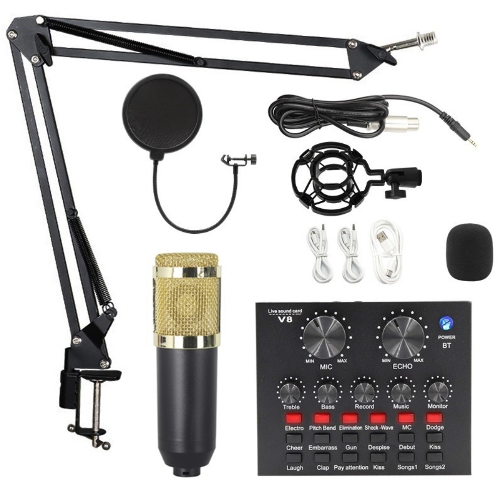 Kit Mikrofon Kondensor BM800 u - Condenser Microphone Kit ulasan dan harga