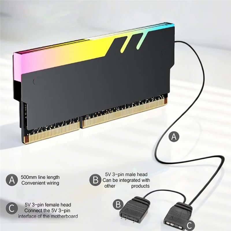 Pendingin Memori Komputer Desk - Heatsink Aluminum ulasan dan harga