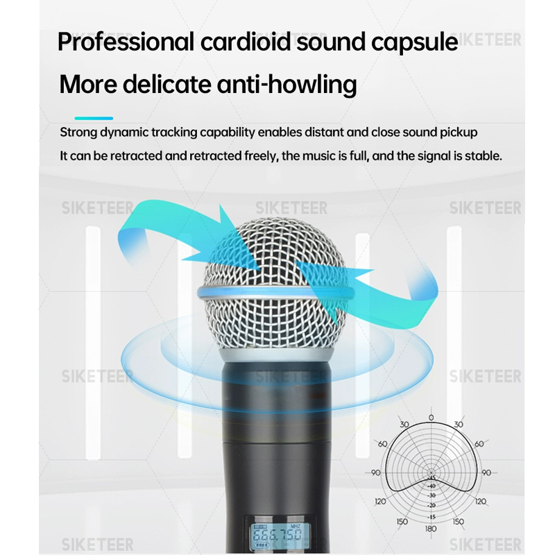 Mikrofon nirkabel UHF profesio - Condenser Microphone Kit ulasan dan harga