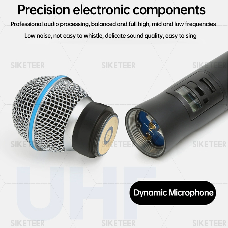 Mikrofon nirkabel UHF profesio - Condenser Microphone Kit ulasan dan harga