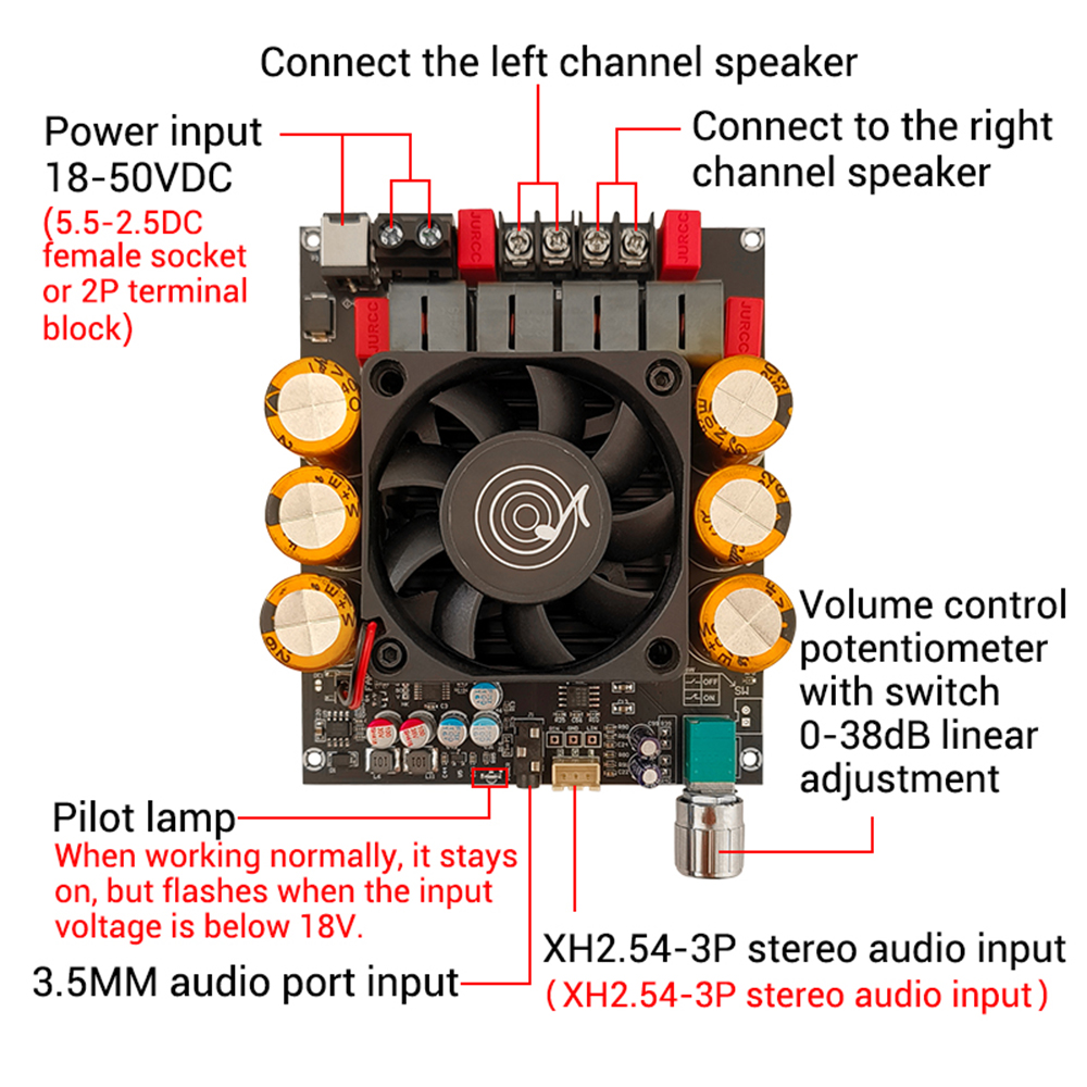 Modul Penguat Daya Murni ZK-60 - Es9018 Dac ulasan dan harga