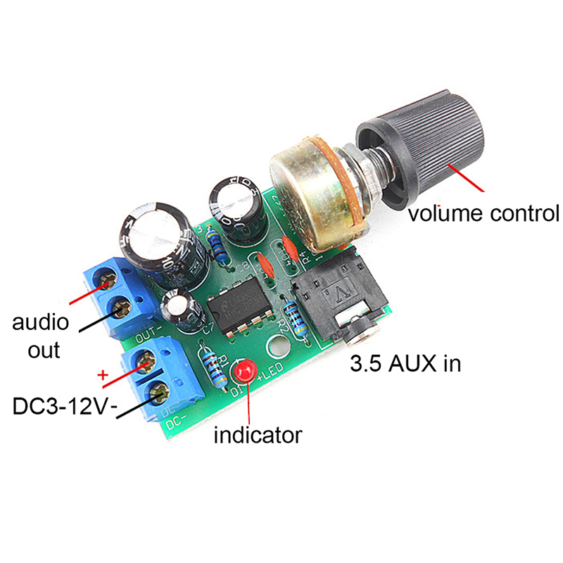 Papan Amplifier Audio LM386 Mo - Volume Control Board ulasan dan harga