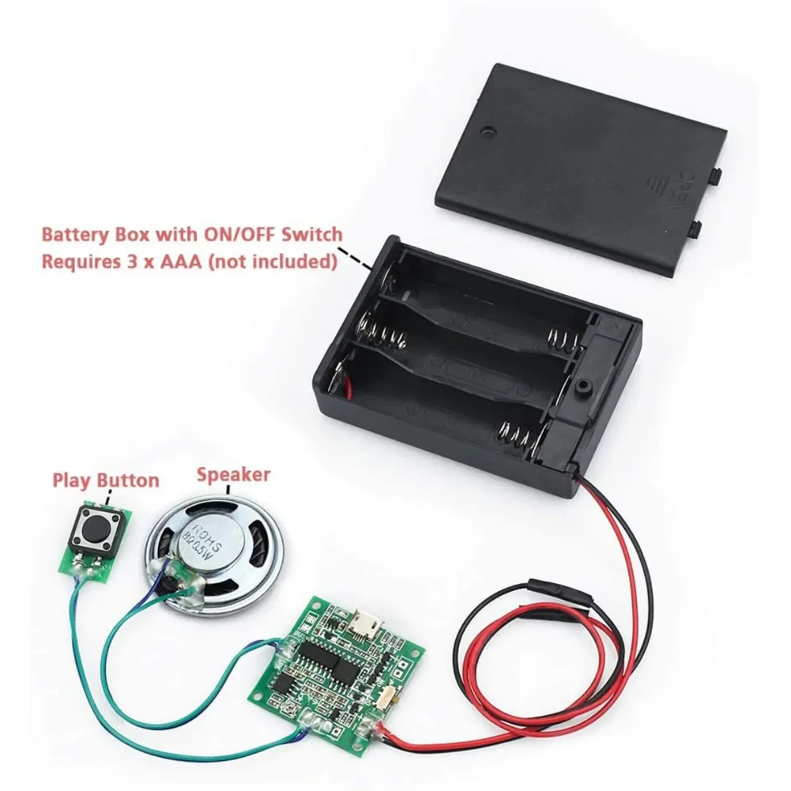 Modul Suara MP3 WAV 8M DIYmall - Diy Speaker ulasan dan harga