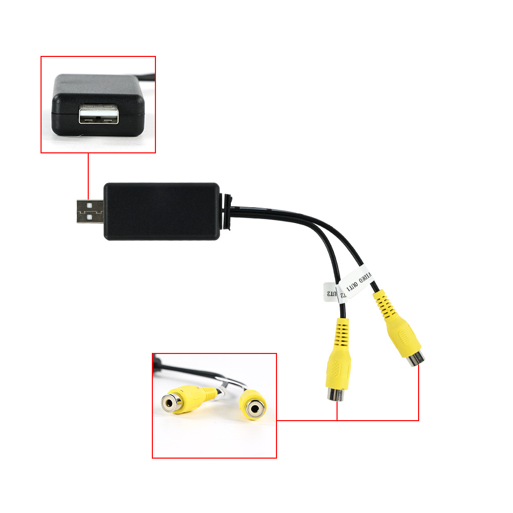 Kotak Adaptor Output Video USB - Audio Cable Rca ulasan dan harga
