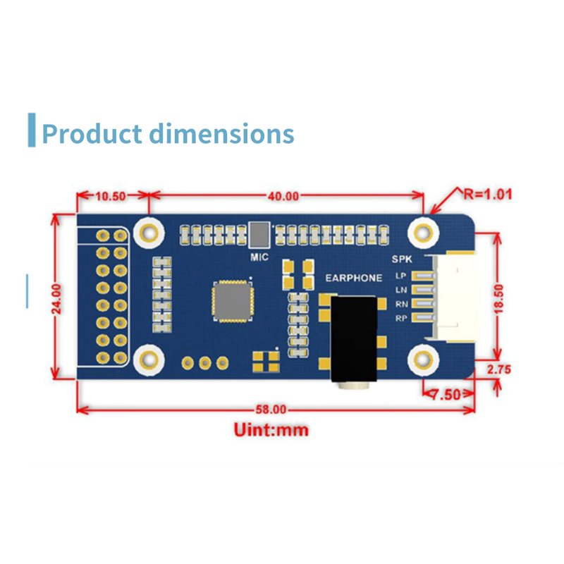 WM8960 untuk Raspberry Pi, Lay - Diy Speaker ulasan dan harga